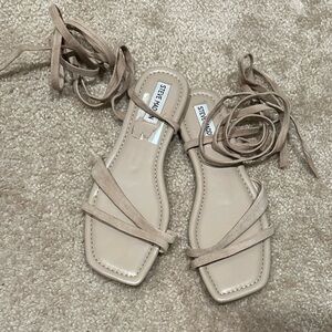 Steve Madden Beige Strappy Sandals